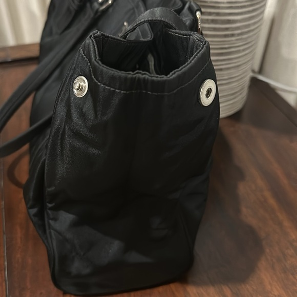 PRADA Black Tessuto Nylon with Silver Hardware Shoulder Bag - Picture 9 of 15
